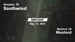 Matchup: Southwind High Schoo vs. Munford  2016