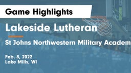 Lakeside Lutheran  vs St Johns Northwestern Military Academy Game Highlights - Feb. 8, 2022