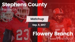 Matchup: Stephens County vs. Flowery Branch  2017