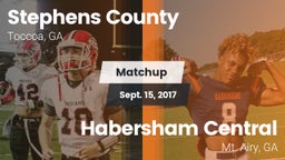 Matchup: Stephens County vs. Habersham Central 2017