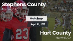 Matchup: Stephens County vs. Hart County  2017
