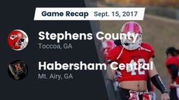 Recap: Stephens County  vs. Habersham Central 2017
