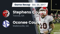 Recap: Stephens County  vs. Oconee County  2017
