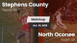 Matchup: Stephens County vs. North Oconee  2018