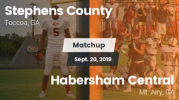 Matchup: Stephens County vs. Habersham Central 2019