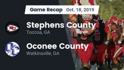 Recap: Stephens County  vs. Oconee County  2019