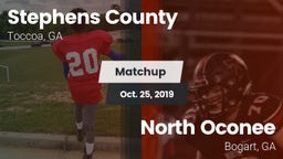 Matchup: Stephens County vs. North Oconee  2019
