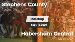 Matchup: Stephens County vs. Habersham Central 2020