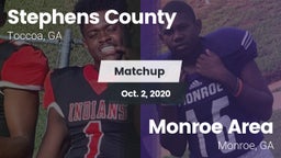 Matchup: Stephens County vs. Monroe Area  2020