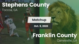 Matchup: Stephens County vs. Franklin County  2020