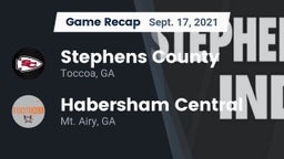 Recap: Stephens County  vs. Habersham Central 2021