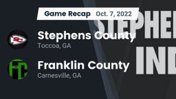 Recap: Stephens County  vs. Franklin County  2022
