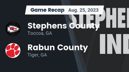 Recap: Stephens County  vs. Rabun County  2023