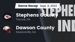 Recap: Stephens County  vs. Dawson County  2023