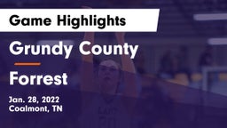 Grundy County  vs Forrest  Game Highlights - Jan. 28, 2022