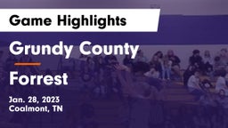 Grundy County  vs Forrest  Game Highlights - Jan. 28, 2023