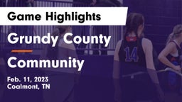 Grundy County  vs Community  Game Highlights - Feb. 11, 2023