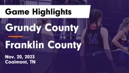 Grundy County  vs Franklin County  Game Highlights - Nov. 20, 2023