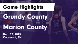 Grundy County  vs Marion County  Game Highlights - Dec. 12, 2023
