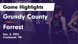 Grundy County  vs Forrest  Game Highlights - Jan. 5, 2024