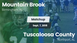 Matchup: Mountain Brook High vs. Tuscaloosa County  2018