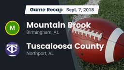 Recap: Mountain Brook  vs. Tuscaloosa County  2018