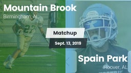 Matchup: Mountain Brook High vs. Spain Park  2019