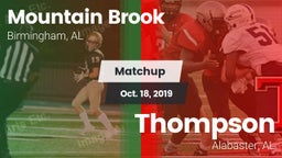 Matchup: Mountain Brook High vs. Thompson  2019