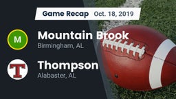 Recap: Mountain Brook  vs. Thompson  2019