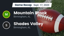 Recap: Mountain Brook  vs. Shades Valley  2020