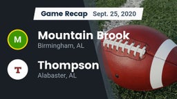 Recap: Mountain Brook  vs. Thompson  2020