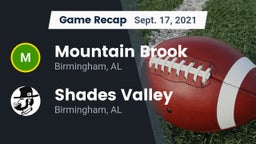 Recap: Mountain Brook  vs. Shades Valley  2021