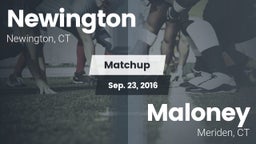 Matchup: Newington High vs. Maloney  2016