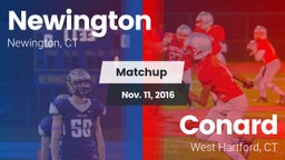 Matchup: Newington High vs. Conard  2016
