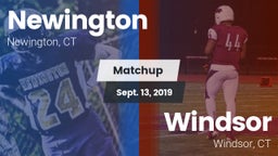 Matchup: Newington High vs. Windsor  2019