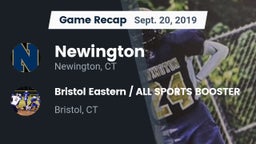 Recap: Newington  vs. Bristol Eastern  / ALL SPORTS BOOSTER 2019