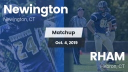 Matchup: Newington High vs. RHAM  2019