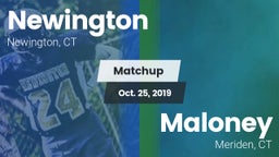 Matchup: Newington High vs. Maloney  2019