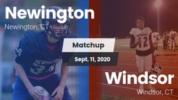 Matchup: Newington High vs. Windsor  2020