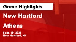 New Hartford  vs Athens Game Highlights - Sept. 19, 2021