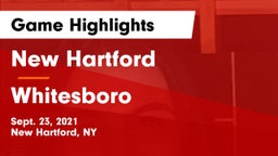 New Hartford  vs Whitesboro  Game Highlights - Sept. 23, 2021