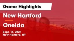 New Hartford  vs Oneida Game Highlights - Sept. 13, 2022