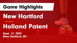 New Hartford  vs Holland Patent  Game Highlights - Sept. 17, 2022