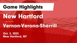 New Hartford  vs Vernon-Verona-Sherrill  Game Highlights - Oct. 3, 2023