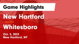 New Hartford  vs Whitesboro  Game Highlights - Oct. 5, 2023