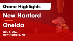New Hartford  vs Oneida  Game Highlights - Oct. 6, 2023