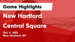 New Hartford  vs Central Square  Game Highlights - Oct. 9, 2023