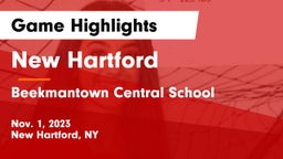 New Hartford  vs Beekmantown Central School Game Highlights - Nov. 1, 2023