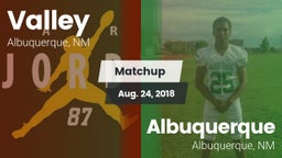 Matchup: Valley  vs. Albuquerque  2018