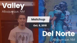 Matchup: Valley  vs. Del Norte  2018